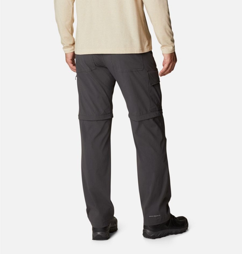 Grey Men's Columbia Newton Ridge II Convertible Pants | TBQFV-9743