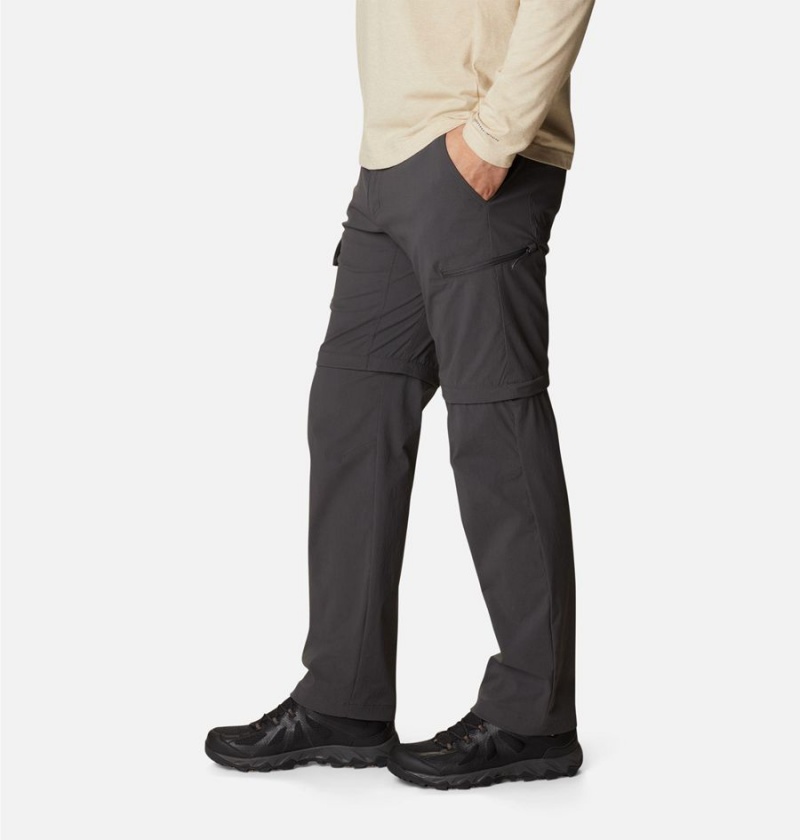 Grey Men's Columbia Newton Ridge II Convertible Pants | TBQFV-9743