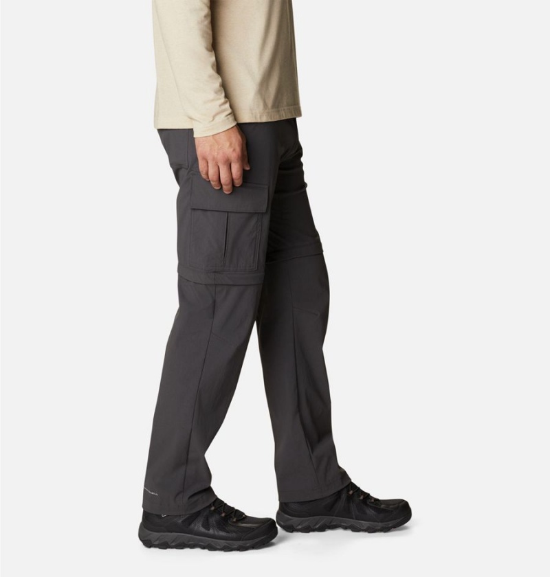 Grey Men's Columbia Newton Ridge II Convertible Pants | TBQFV-9743