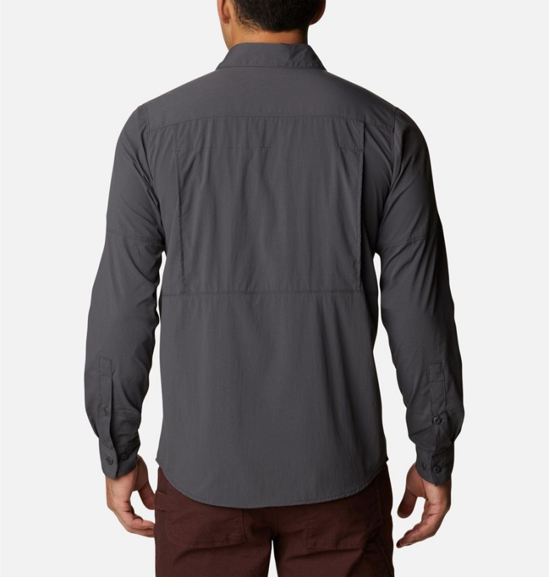 Grey Men's Columbia Newton Ridge II Long Sleeve Shirt | ABYWH-3692