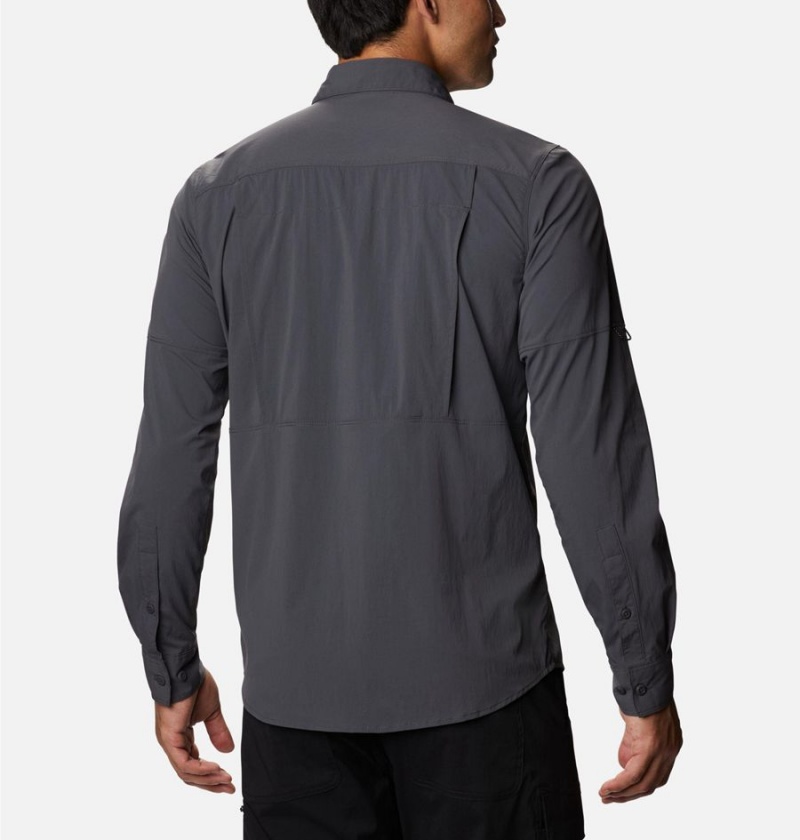 Grey Men's Columbia Newton Ridge Long Sleeve Shirt | RIUKY-9723