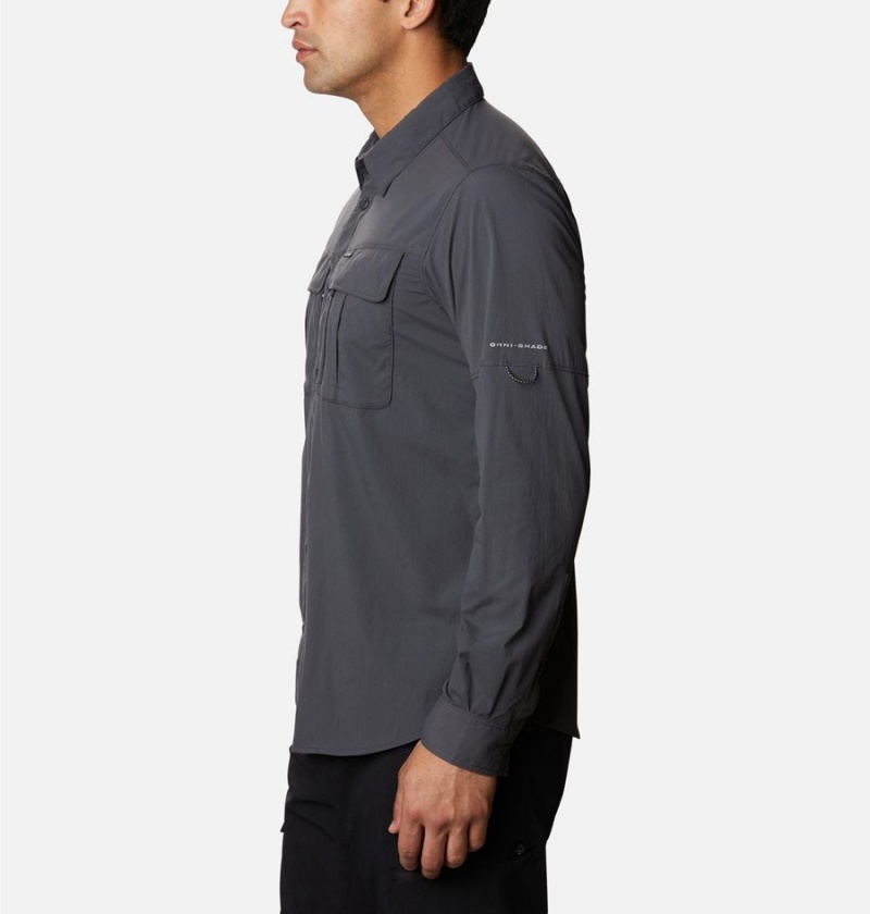 Grey Men's Columbia Newton Ridge Long Sleeve Shirt | RIUKY-9723