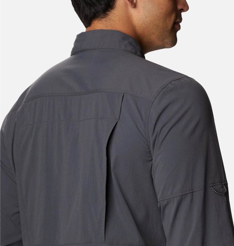 Grey Men's Columbia Newton Ridge Long Sleeve Shirt | RIUKY-9723