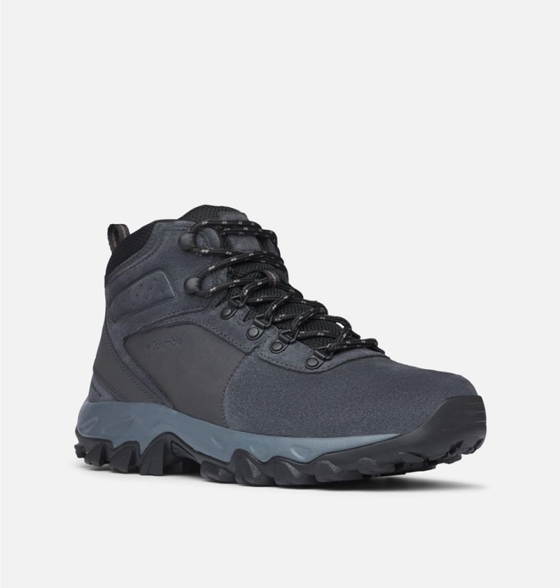 Grey Men's Columbia Newton Ridge Plus II Suede Waterproof Boot Hiking Shoes | VCXWU-1563