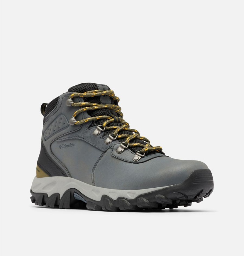 Grey Men's Columbia Newton Ridge Plus II Waterproof Boot Hiking Shoes | WVCTX-1734