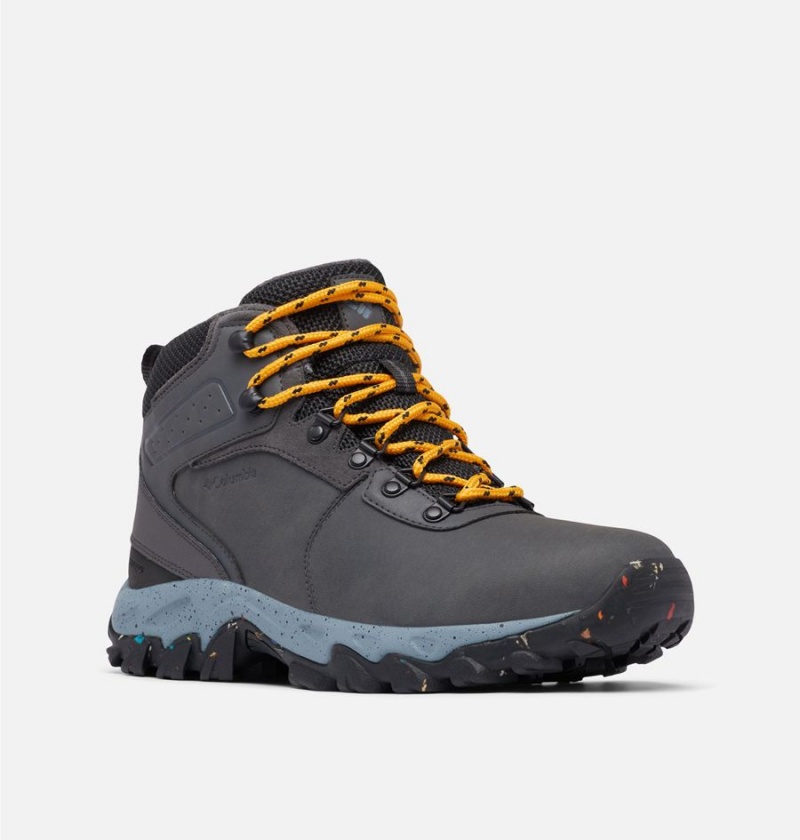 Grey Men's Columbia Newton Ridge Waterproof Omni Heat II Boot Hiking Shoes | OKELG-8624