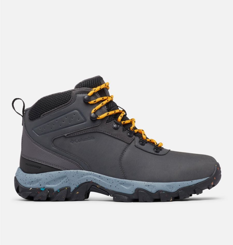 Grey Men\'s Columbia Newton Ridge Waterproof Omni Heat II Boot Hiking Shoes | OKELG-8624