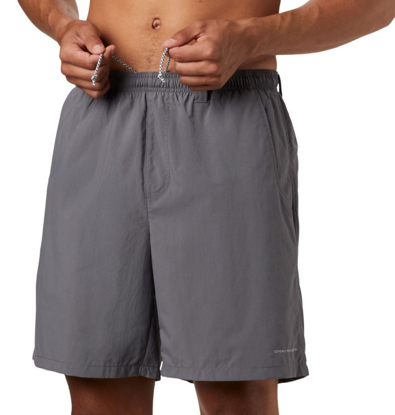 Grey Men's Columbia PFG Backcast III Water Shorts | NWOMK-1307