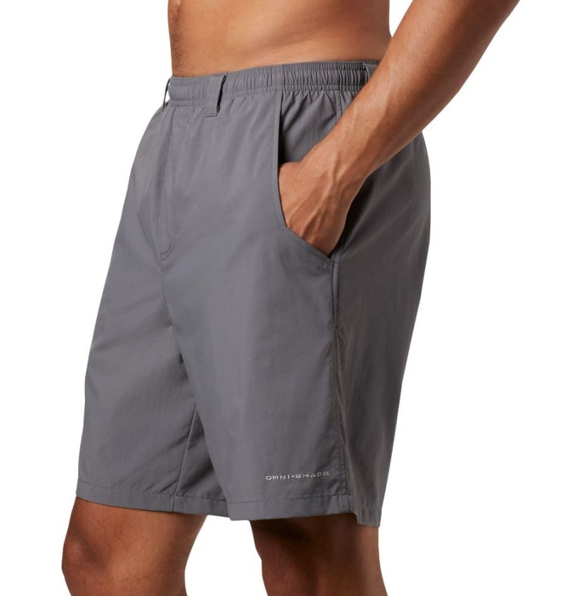 Grey Men's Columbia PFG Backcast III Water Shorts | NWOMK-1307