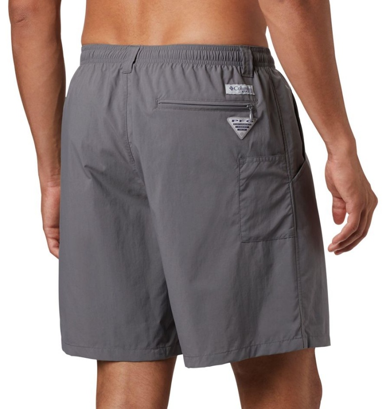 Grey Men's Columbia PFG Backcast III Water Shorts | NWOMK-1307