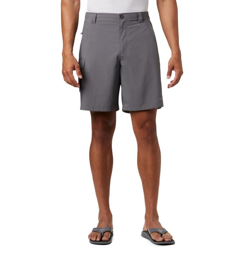 Grey Men\'s Columbia PFG Bahama Shorts | RCYFM-5726