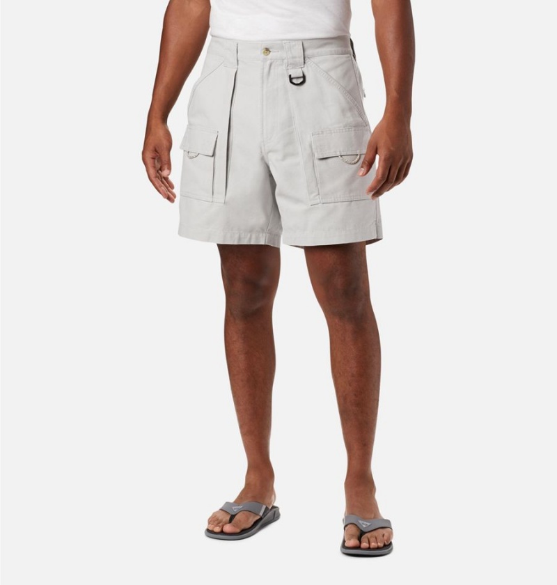 Grey Men\'s Columbia PFG Brewha II Shorts | WXFGZ-1670