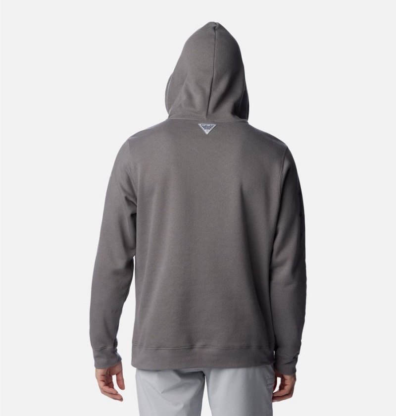 Grey Men's Columbia PFG Elements Hoodie | ZNYHJ-4659