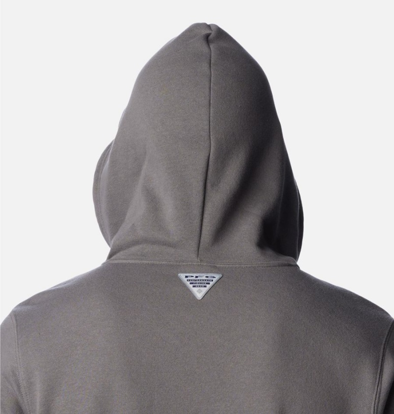 Grey Men's Columbia PFG Elements Hoodie | ZNYHJ-4659