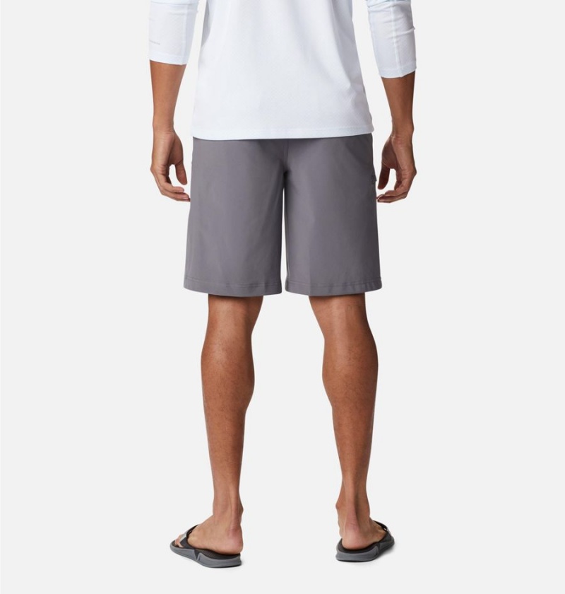 Grey Men's Columbia PFG Grander Marlin II Offshore Shorts | ZLKDI-5132