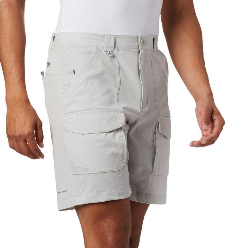 Grey Men's Columbia PFG Permit III Shorts | MYZVO-2531