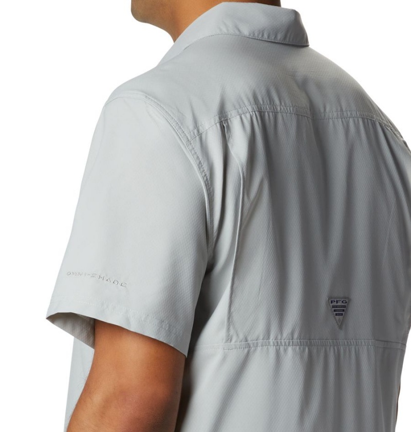 Grey Men's Columbia PFG Slack Tide Camp Shirt | GEUJF-7159