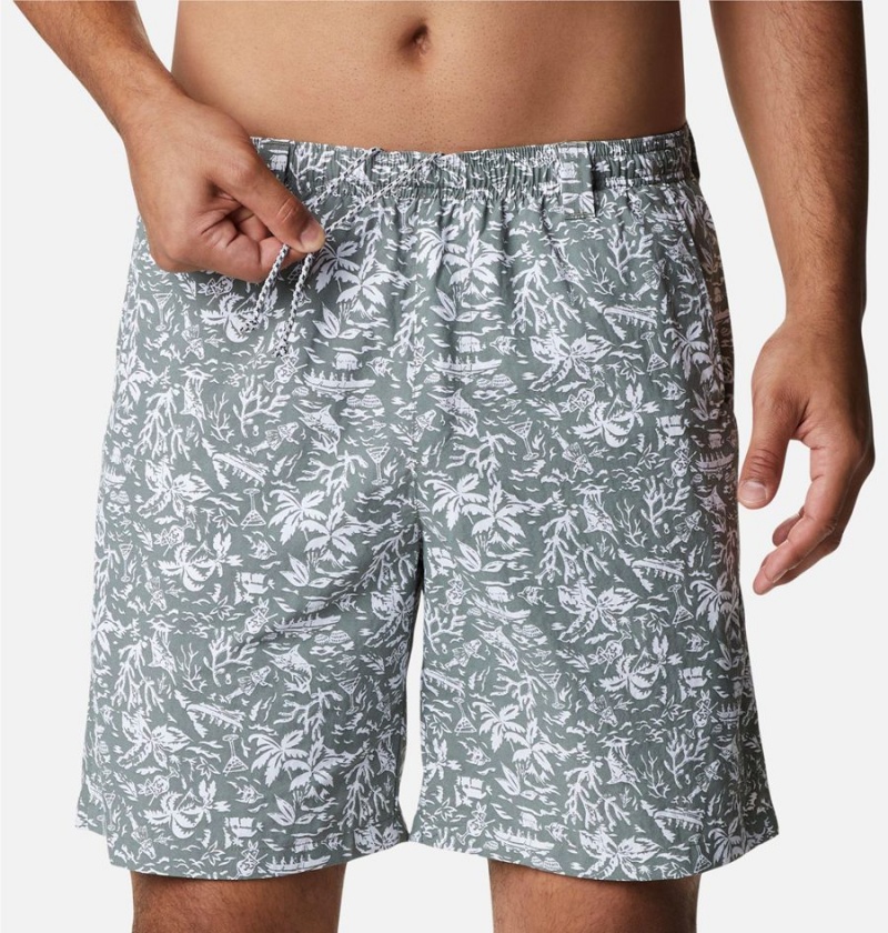 Grey Men's Columbia PFG Super Backcast Water Shorts | KMTLJ-9723