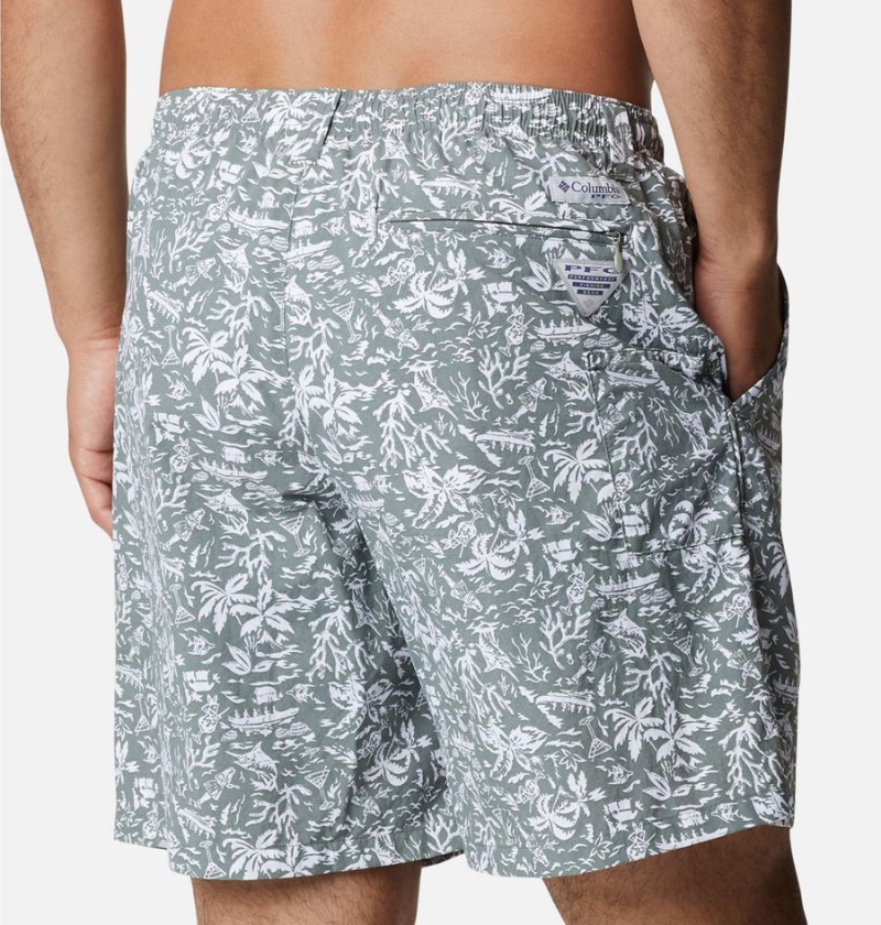 Grey Men's Columbia PFG Super Backcast Water Shorts | KMTLJ-9723