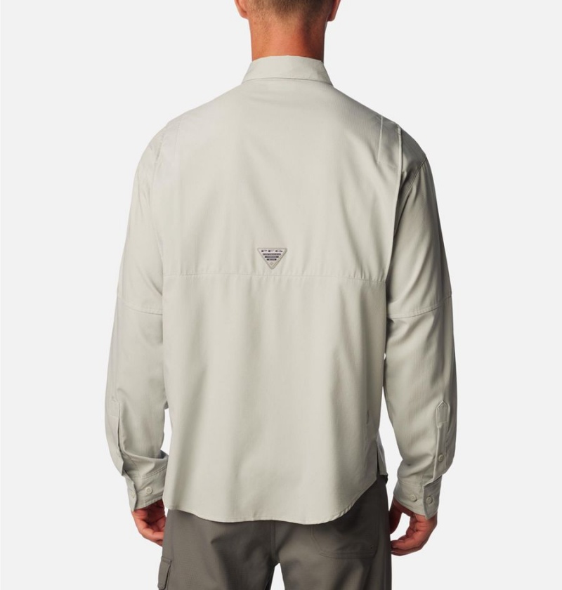 Grey Men's Columbia PFG Tamiami II Long Sleeve Shirt | AEBZT-8967