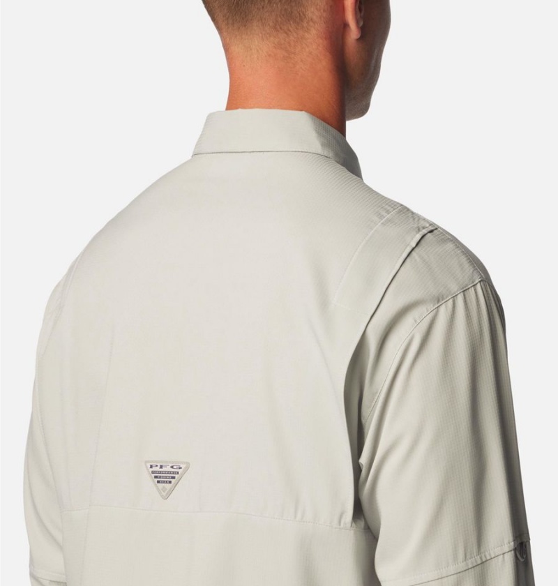 Grey Men's Columbia PFG Tamiami II Long Sleeve Shirt | AEBZT-8967