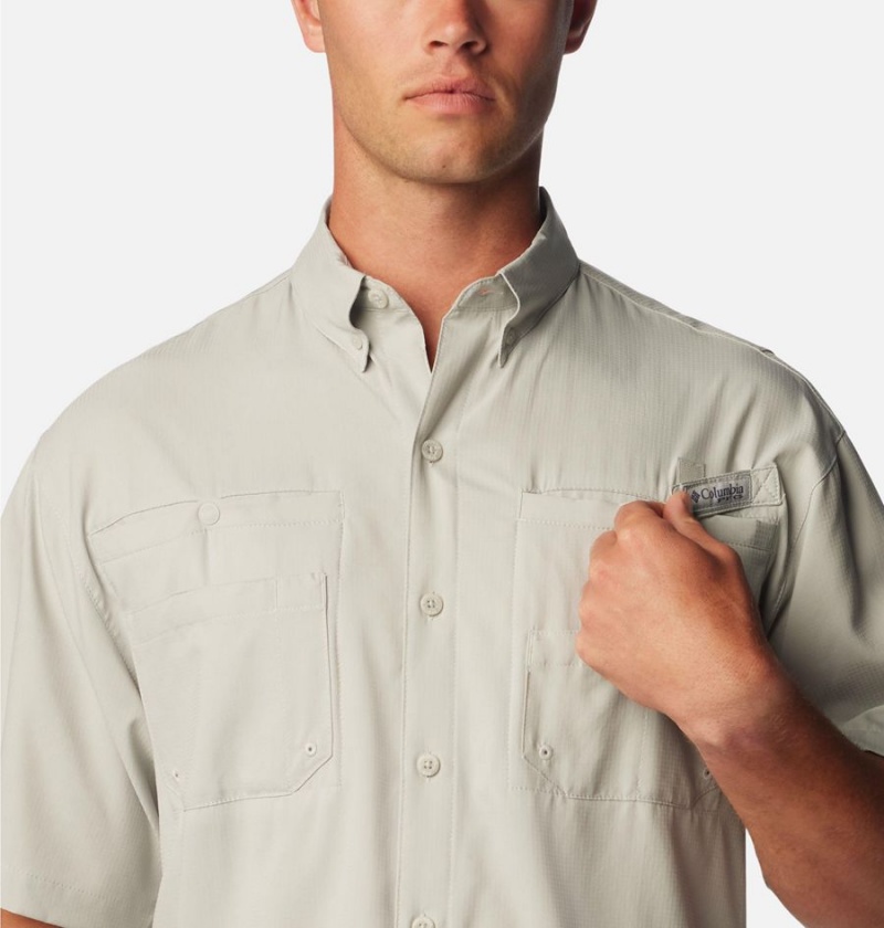 Grey Men's Columbia PFG Tamiami II Short Sleeve Shirt | HVJFE-0612