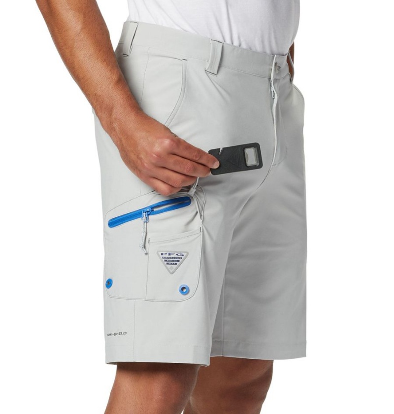 Grey Men's Columbia PFG Terminal Tackle Shorts | DVNGA-4135