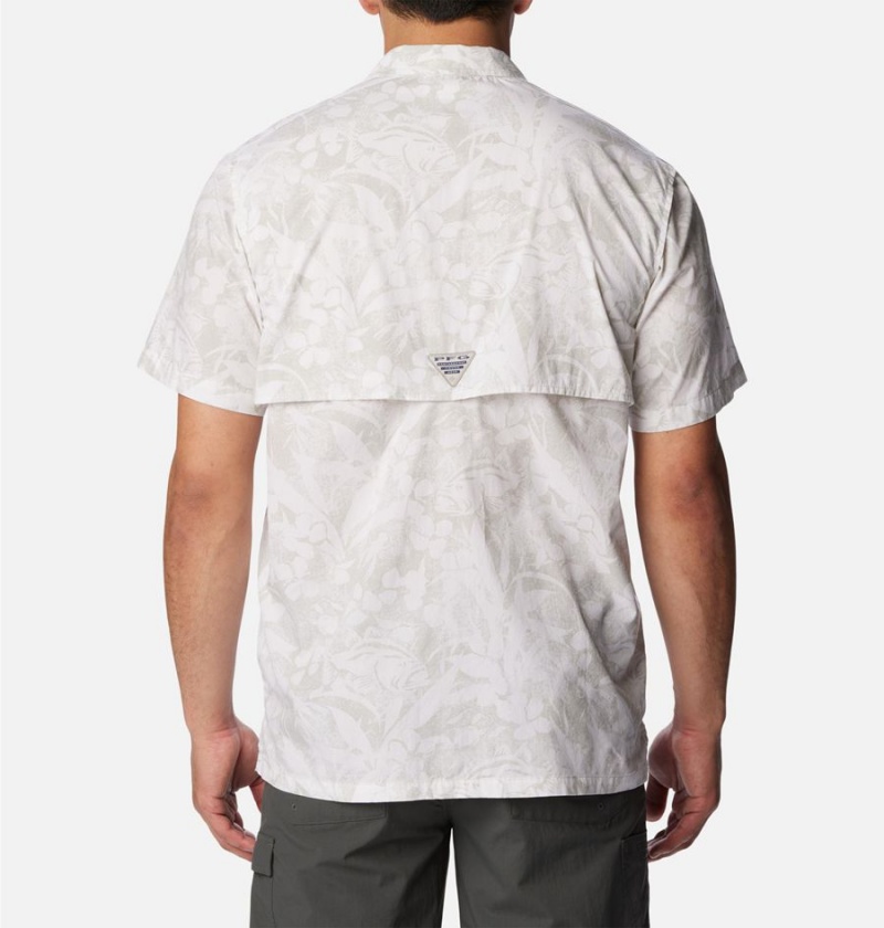 Grey Men's Columbia PFG Trollers Best Short Sleeve Shirt | CRYBZ-6872