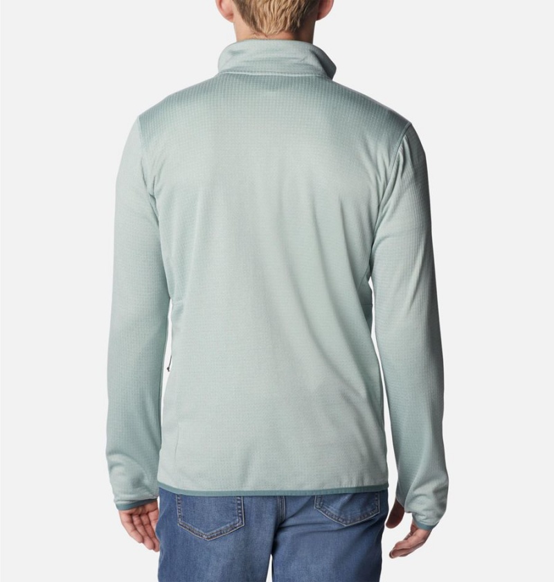 Grey Men's Columbia Park View Full Zip Fleece Jacket | TKQRN-5783