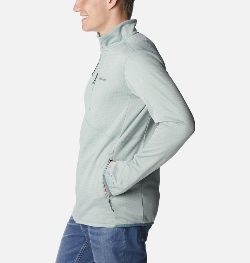 Grey Men's Columbia Park View Full Zip Fleece Jacket | TKQRN-5783