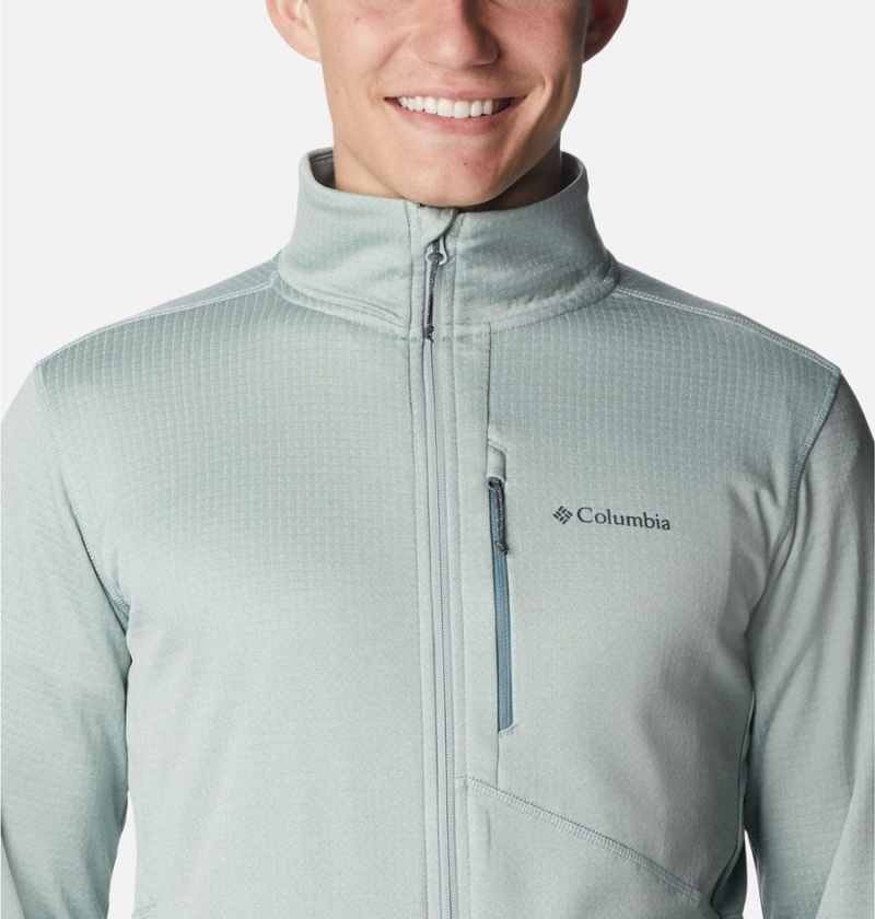 Grey Men's Columbia Park View Full Zip Fleece Jacket | TKQRN-5783