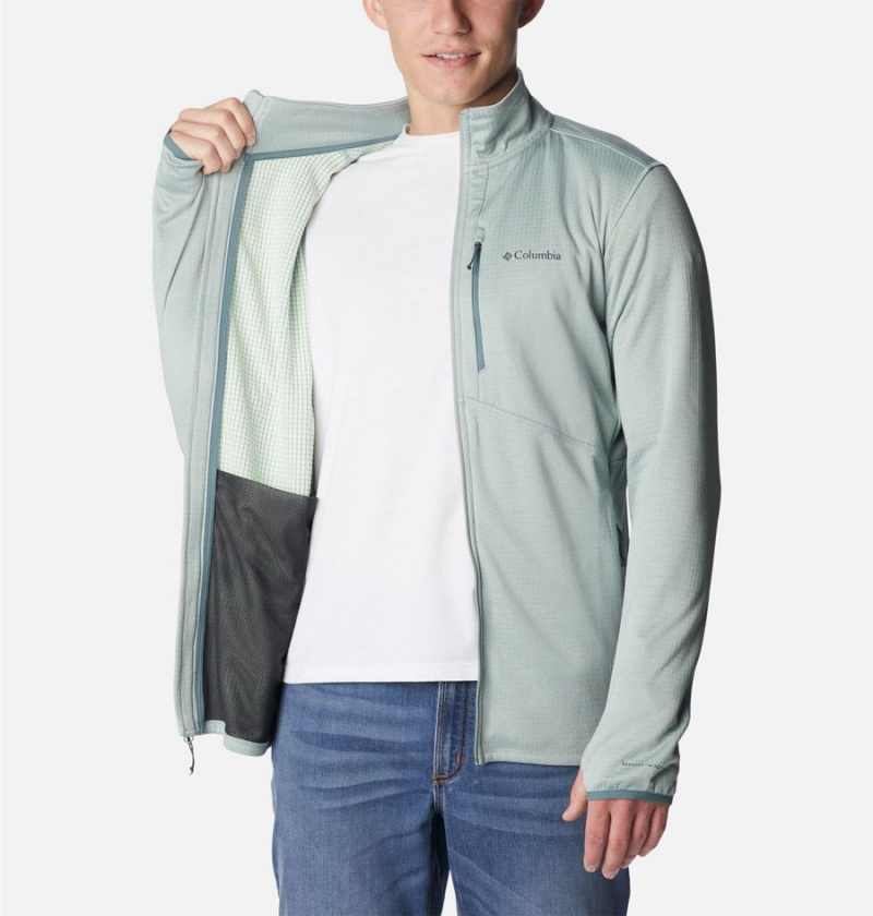 Grey Men's Columbia Park View Full Zip Fleece Jacket | TKQRN-5783