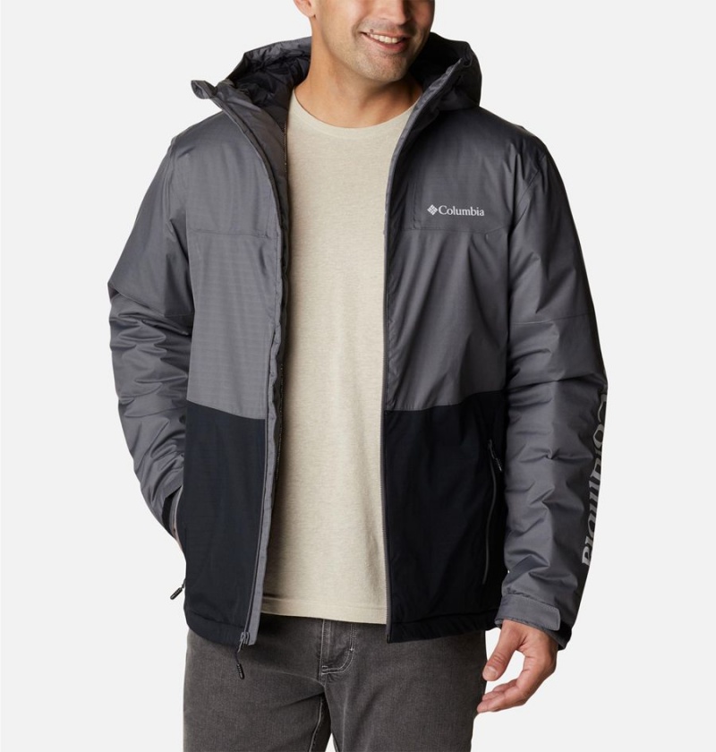 Grey Men's Columbia Point Park Insulated Puffer Jacket | WRUZG-7023