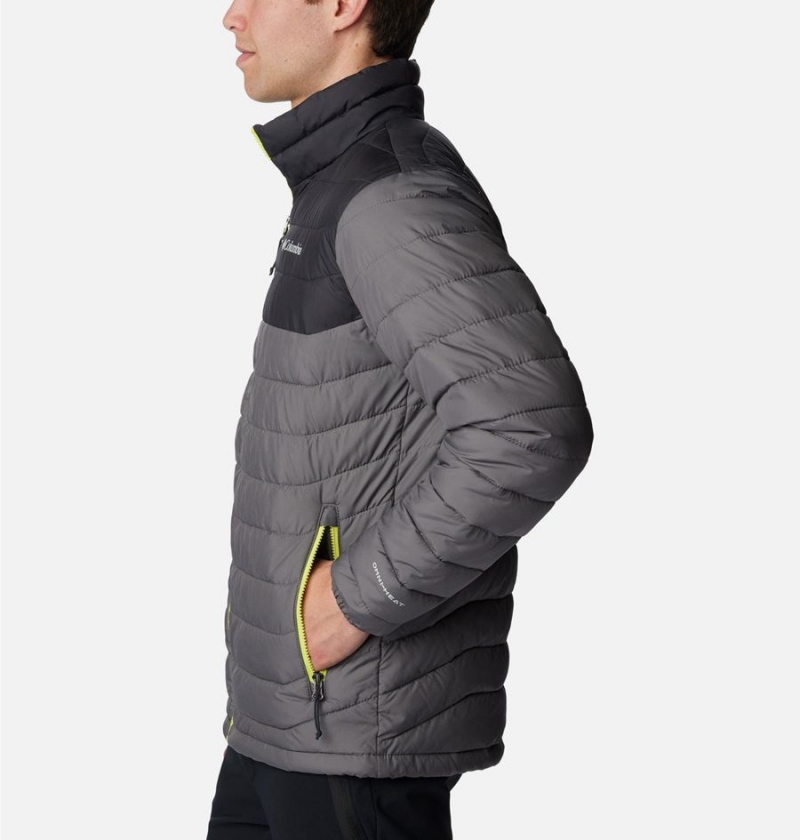 Grey Men's Columbia Powder Lite Insulated Puffer Jacket | MAFRO-2618