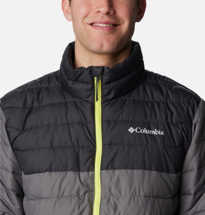 Grey Men's Columbia Powder Lite Insulated Puffer Jacket | MAFRO-2618