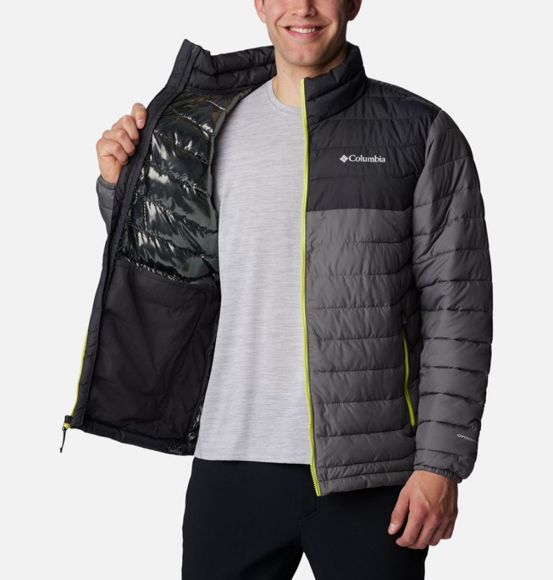 Grey Men's Columbia Powder Lite Insulated Puffer Jacket | MAFRO-2618