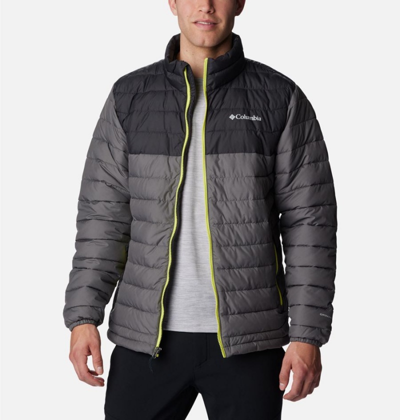 Grey Men's Columbia Powder Lite Insulated Puffer Jacket | MAFRO-2618