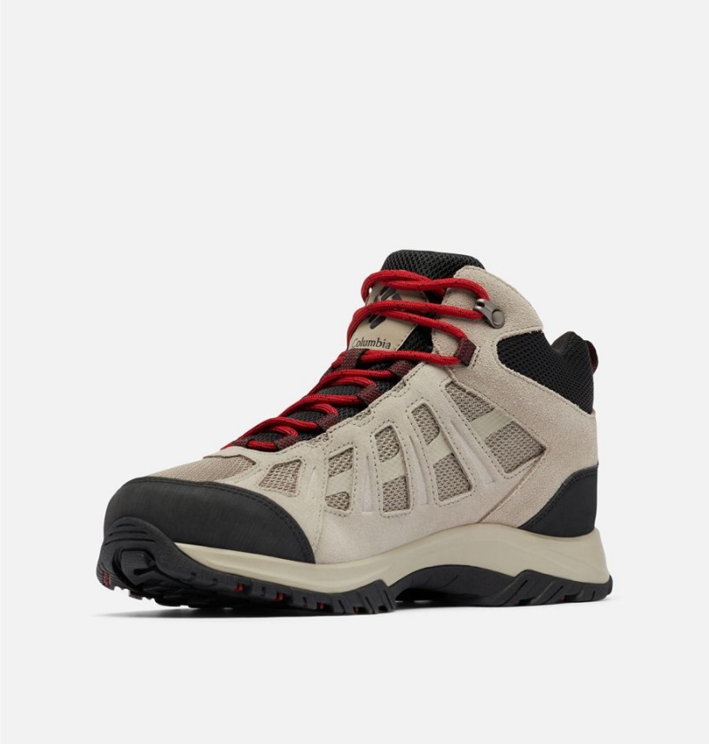 Grey Men's Columbia Redmond III Mid Waterproof Hiking Shoes | EKLDV-3485