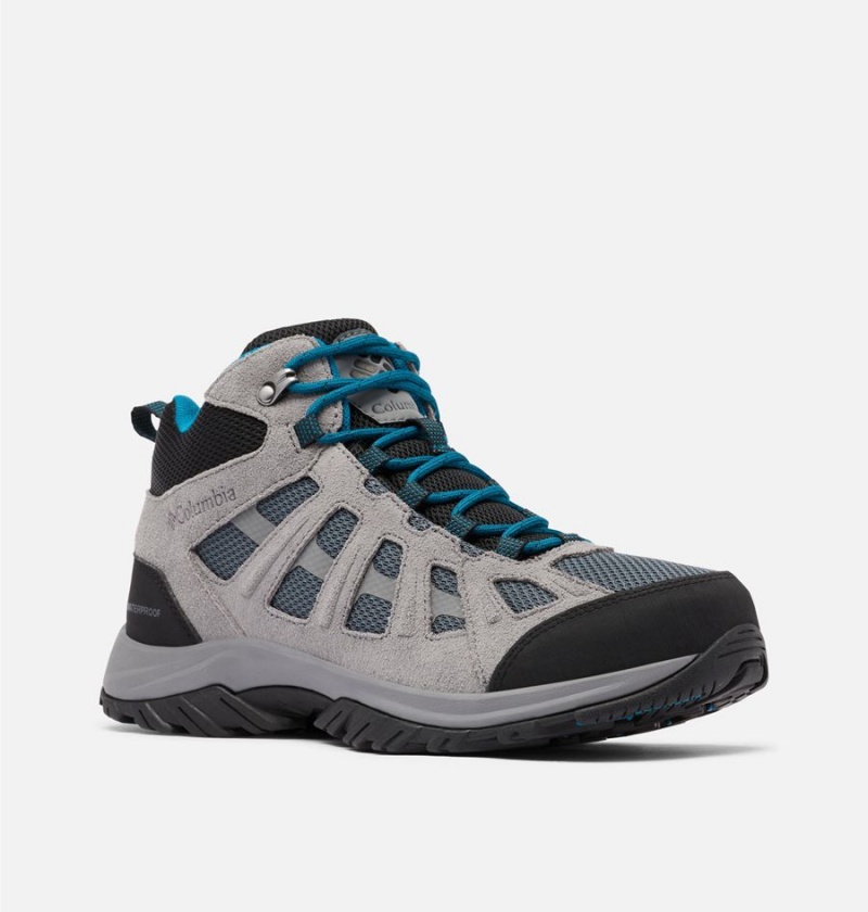 Grey Men's Columbia Redmond III Mid Waterproof Hiking Shoes | EBUPD-5619