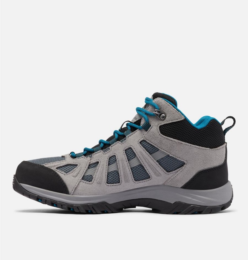 Grey Men's Columbia Redmond III Mid Waterproof Hiking Shoes | EBUPD-5619