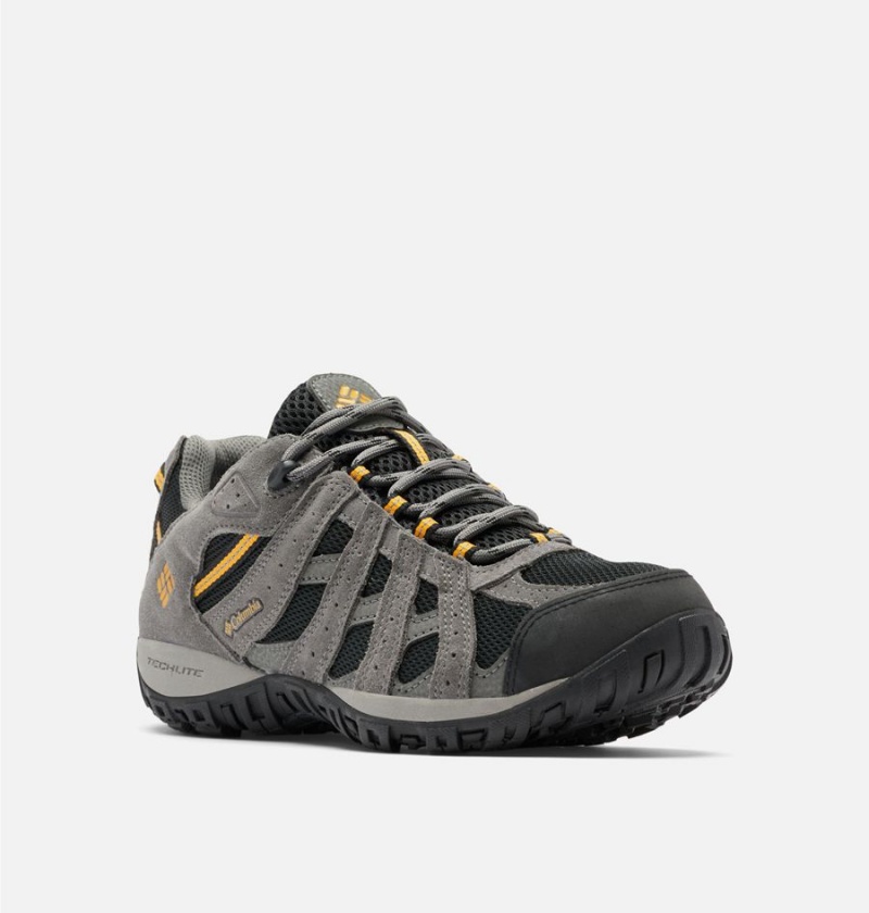 Grey Men's Columbia Redmond Waterproof Low Hiking Shoes | WESXJ-9683