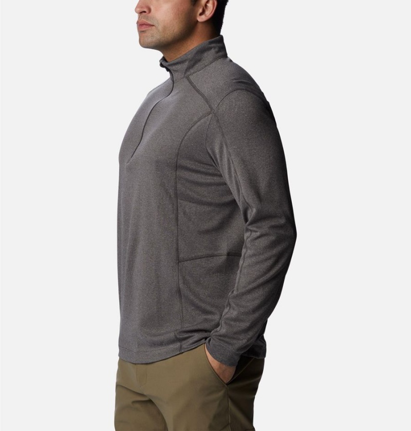 Grey Men's Columbia Shotgun Quarter Zip Golf Pullover | OVBAJ-5946