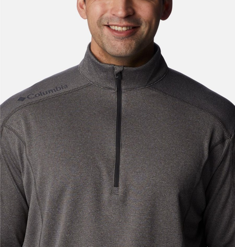 Grey Men's Columbia Shotgun Quarter Zip Golf Pullover | OVBAJ-5946