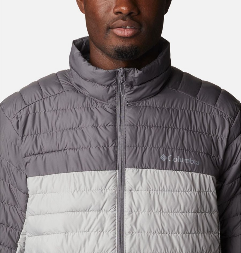 Grey Men's Columbia Silver Falls Insulated Puffer Jacket | MKBEJ-2086