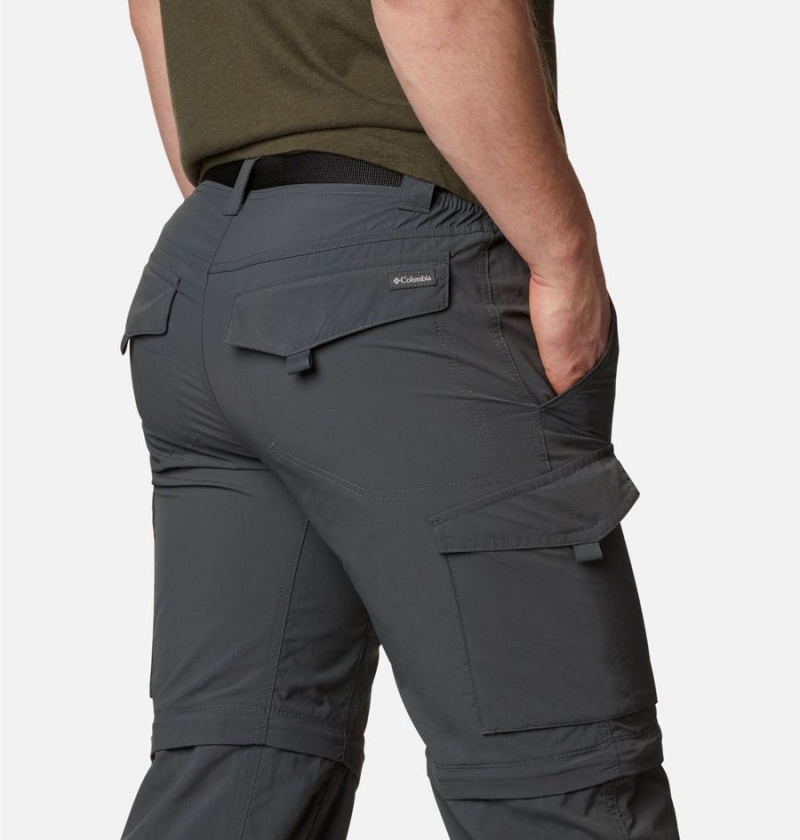 Grey Men's Columbia Silver Ridge Convertible Pants | ARCIX-4192