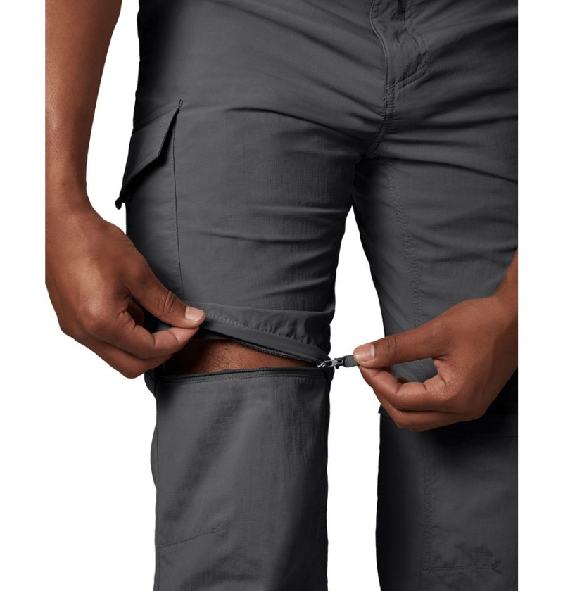 Grey Men's Columbia Silver Ridge Convertible Pants | ARCIX-4192