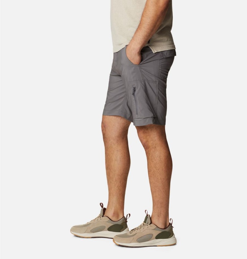 Grey Men's Columbia Silver Ridge Utility Cargo Shorts | NCLPR-5107