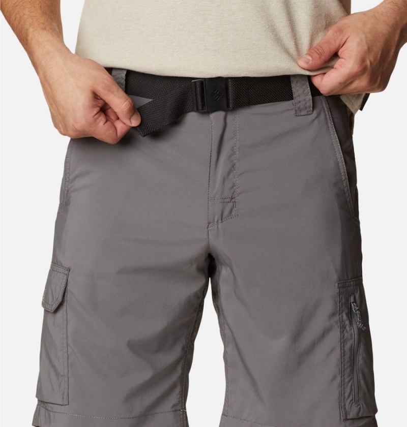 Grey Men's Columbia Silver Ridge Utility Cargo Shorts | NCLPR-5107