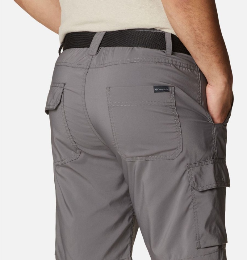 Grey Men's Columbia Silver Ridge Utility Cargo Shorts | NCLPR-5107