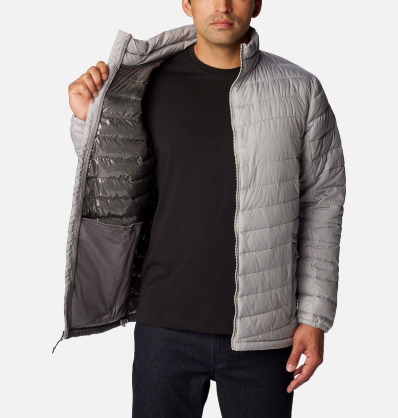 Grey Men's Columbia Slope Edge Insulated Puffer Jacket | OFTGX-1703